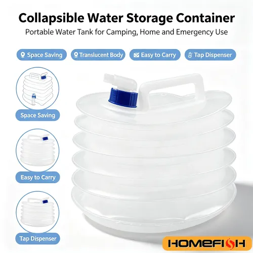 Outdoor Folding Square Water Bag, Car Portable Thickened Bucket, Field Drinking Water Storage Tank