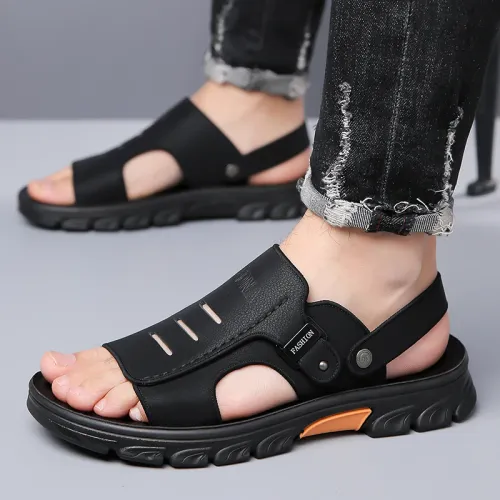 Men's Summer Comfortable Anti-Slip Wear-Resistant Beach Sandals Flip Flops