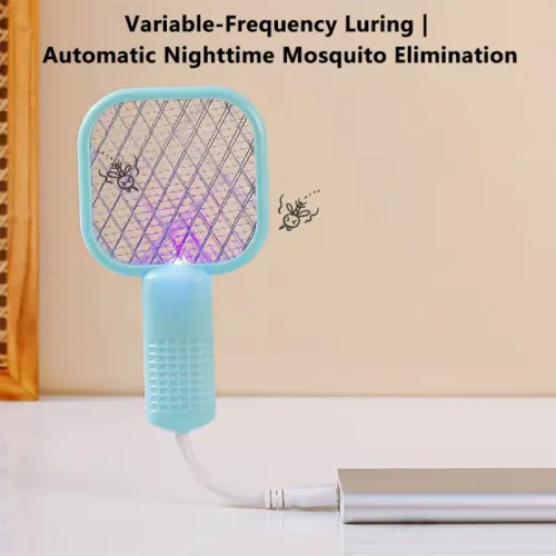 Portable USB Electric Mosquito Killer 5 Layer Security Net Fly Swatter Compact for Home Outdoor Camping Travel Pest Control 2026