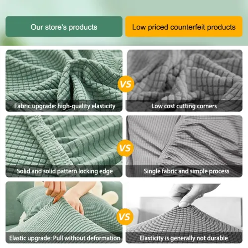 Solid Color Elastic Sofa Covers for Living Room Spandex Sectional Corner Sofa Slipcovers