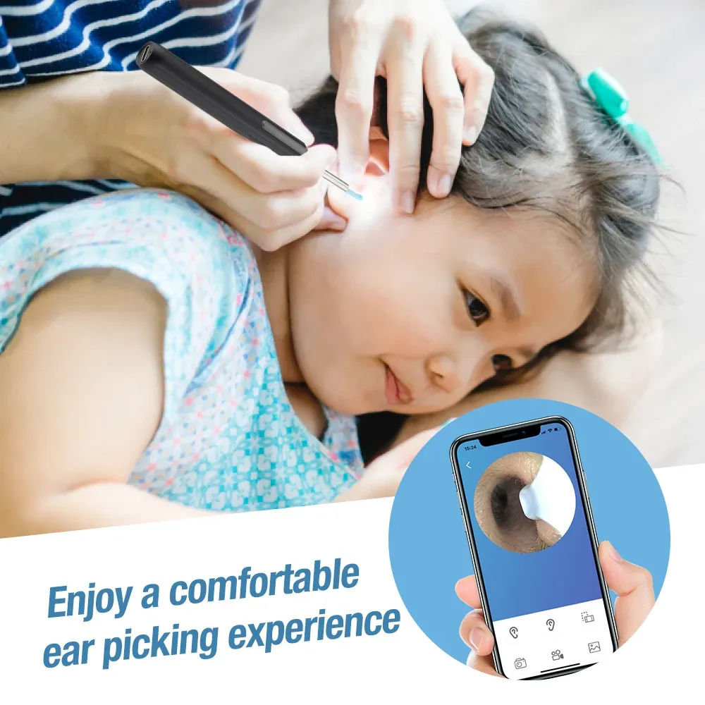 Visual Ear Scoop Cordless Cleaning Endoscope HD Ear Pickers