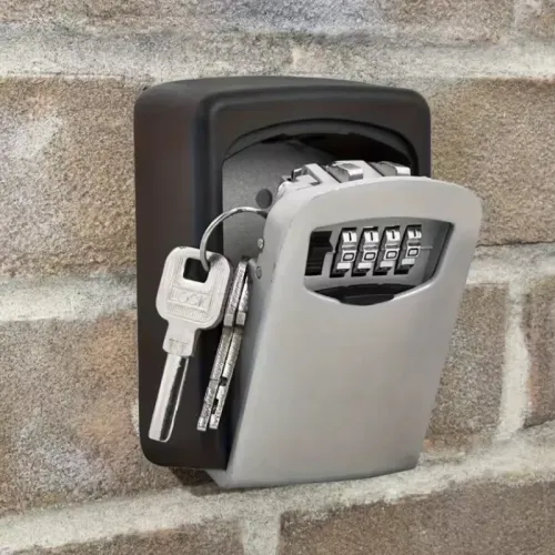 Wall Mounted Key Holder, Password Lock, Waterproof 4-Digit Password Storage Box, Easy To Install, Safe For Home Office Use
