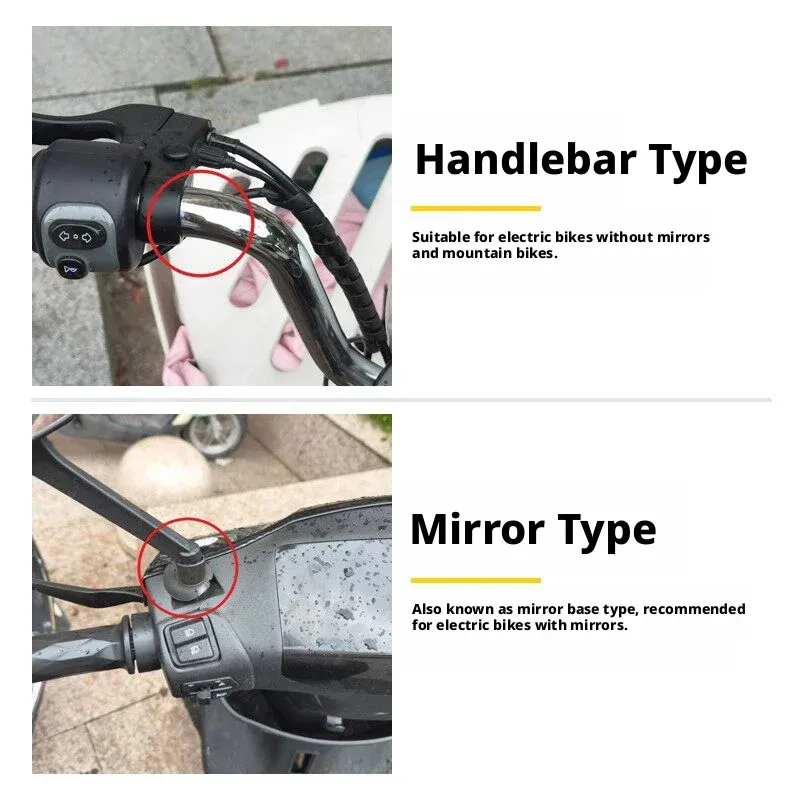 2PCS Motorcycle Scooter Phone Holder Free Rotation Universal Fit Anti-slip Phone Bracket for Bicycle Commuting Road Trip