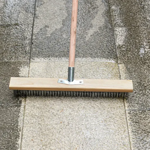 Floor Scrub Brush Heavy Duty Rough Floor Brush Stainless Steel Wire Deck Scrub Cleaning Tool  Heavy Duty Floor Brush