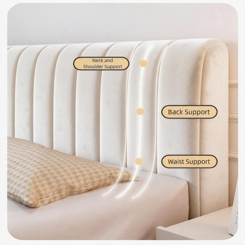Velvet Texture Headboard Cover Modern Design Simple Style Solid Color Headboard Four Season Use Washable Headboard Cover Home