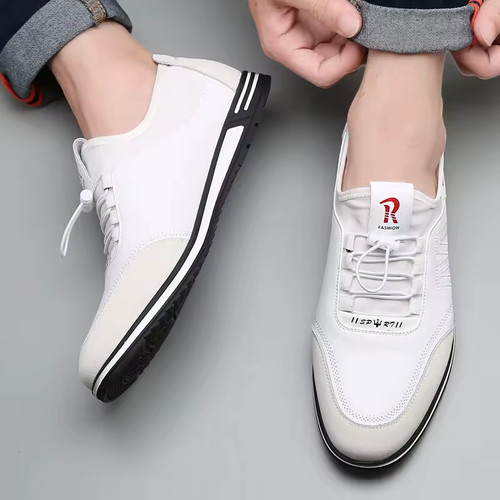 Men's Casual Shoes Soft Soled Sneakers Business Leather Shoes New Men Fashion Lightweight Flats Comfortable Non Slip Sports Shoe
