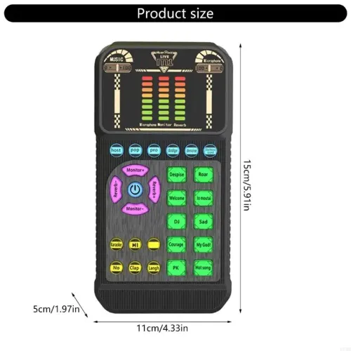 Professional USB Sound Card For Live Streaming Studio Recording With Noise Cancellation And Plugs Play Compatibility