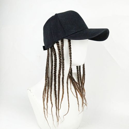 Summer Unisex Lady Men Baseball Cap Hat With Dreadlocks Wig Hip-Hop Punk Dirty Hair Braid Visors Hats