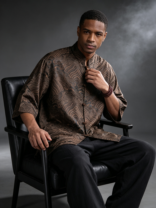 Advanced men's short sleeved shirt