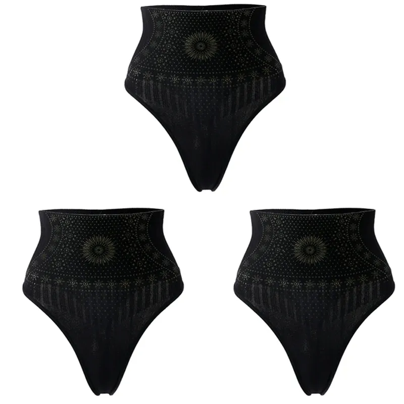 2pcs Women No Trace High Waist Shaping Brief Body Shaper Slimming Underwear Butt Lifter Control Pantie Postpartum Shapewear Pant