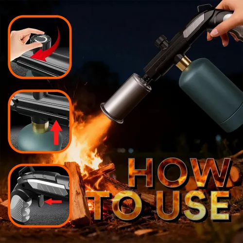 Outdoor portable camping barbecue torch ignition tool