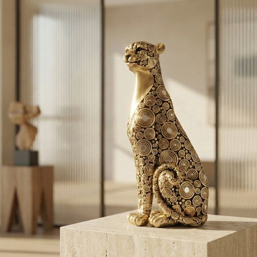 Leopard Ornament  ​​Animal Sculpture  Desktop Craft