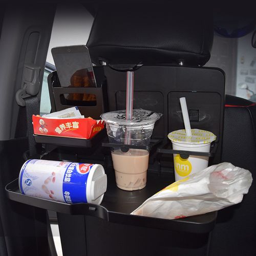 3-in-1 Car Tray: Cup Holder, Meal Table, and Writing Desk