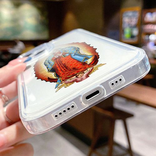 2 piece Transparent silicone phone case suitable for Apple