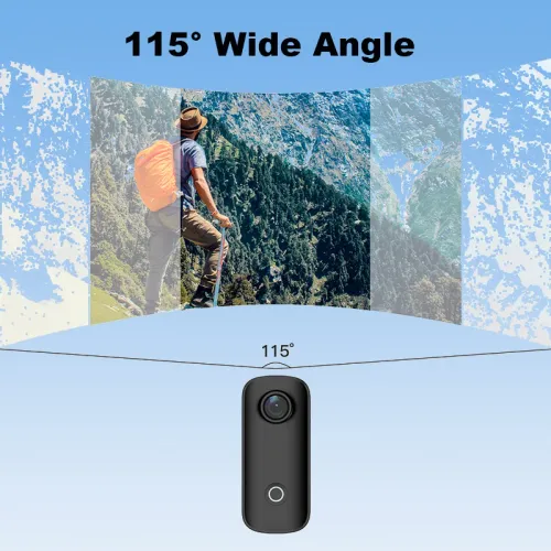 SJCAM C100 Mini Thumb Camera 1080P30FPS 4K30FPS H265 12MP 24G WiFi 30M Waterproof Case Action Sport DV Camcorder