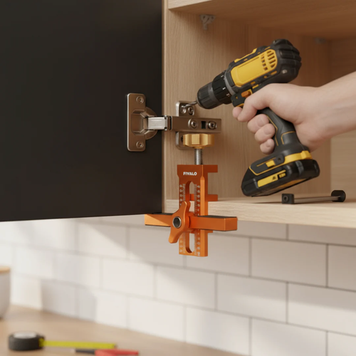 2-in-1 Cabinet Door Mounting Jig(Includes one 10mm Twist Drill Bit)