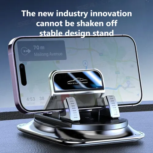 Car Phone Mount Anti Slip Silicone Dashboard Phone Holder 360-Degree Free Rotation Universal Head-Up Navigation Holder