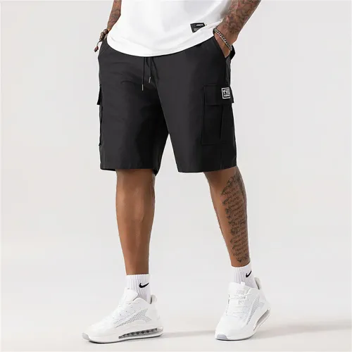 Men's Multi-Pocket Work Shorts Heavy Duty  Shorts Summer   Trousers with Utility Pockets