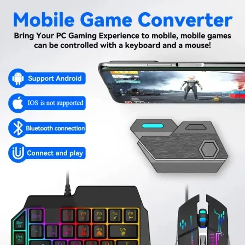 RGB One-Hand Gaming Keyboard