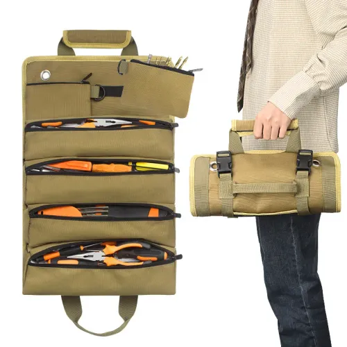 Heavy-duty roll-up tool bag – portable and durable