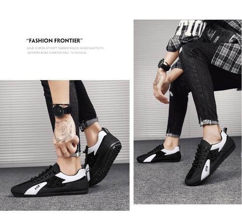 Men's shoes, new breathable slippers, slip-on casual lazy shoes for teenagers, half-slippers for men, EUR: 40