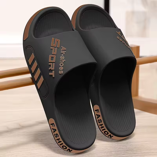 Men's New  Slide Sandals Soft Thick Sole Non Slip Casual Slippers For Outdoor Indoor Home Bathroom Shower