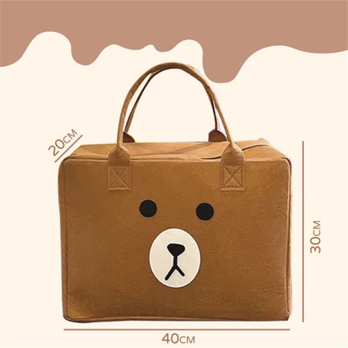 🎉🎉（Buy 1 Get 1 Free）Cute felt large capacity travel bag🐨