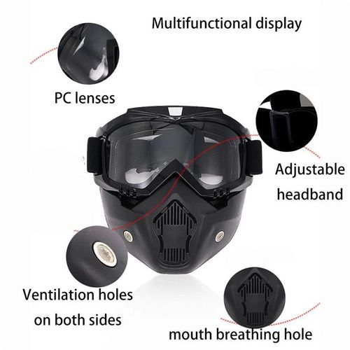 Special mask for welding and cutting (anti-glare, UV radiation, dust protection)