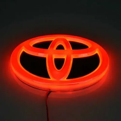 1PC 4D 16cm Car Front Grille Trunk Logo LED Light Retrofit for Toyota Land Cruiser Prado RAV4 Highlander Camry Accessories