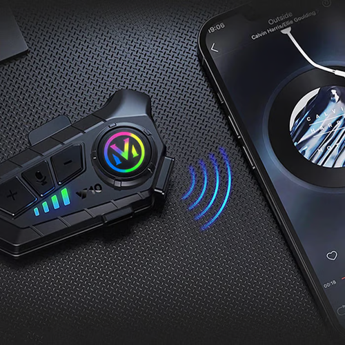 Motorcycle Bluetooth headset for half or full helmets