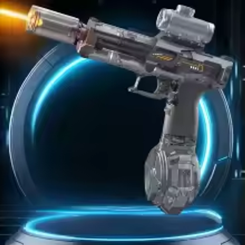 Electric Pulse Water Gun Simulated Flame Sensor Light Fully Automatic Fights Toy Water Pistol Outdoor Beach Toys Adult