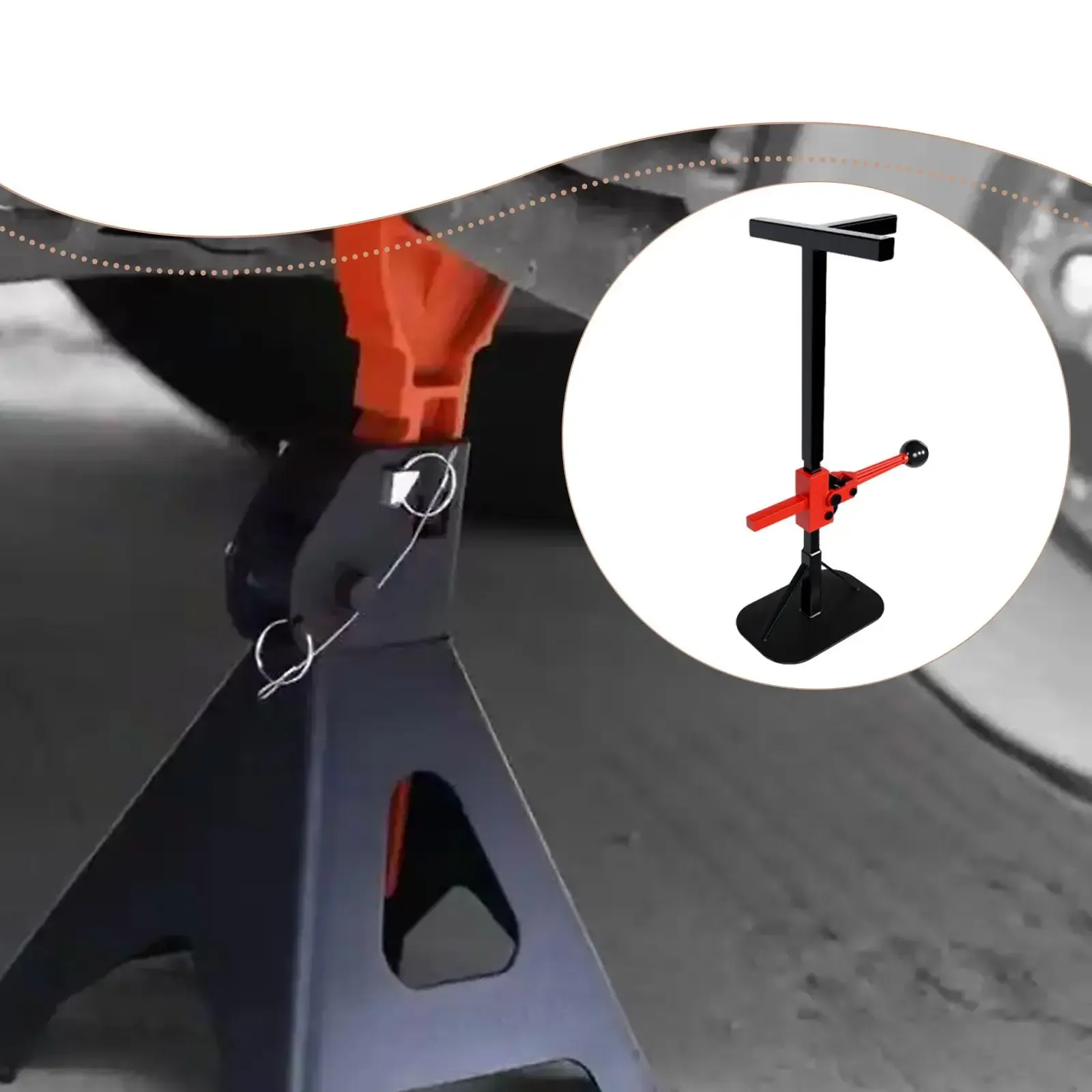 Heavy Duty Motorcycle Lift Stand Adjustable Height Maintenance Support Jack for Tire and Battery Work
