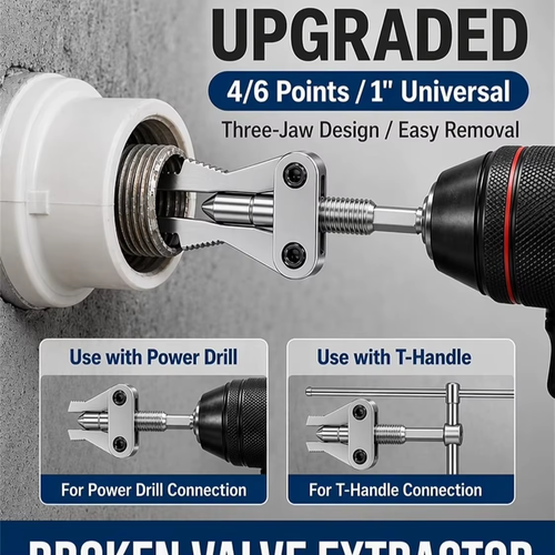 🔧 Electric Drill Pipe Thread Extractor Broken Nipple Remover for 1 2 3 4 and 1 Inch PPR PVC Water Pipes Plumbing Repair ⚙️