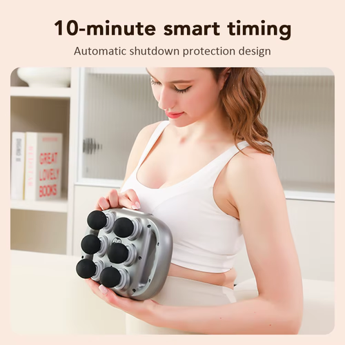 6-Head High-Frequency Vibration Body Massage Fascia Gun