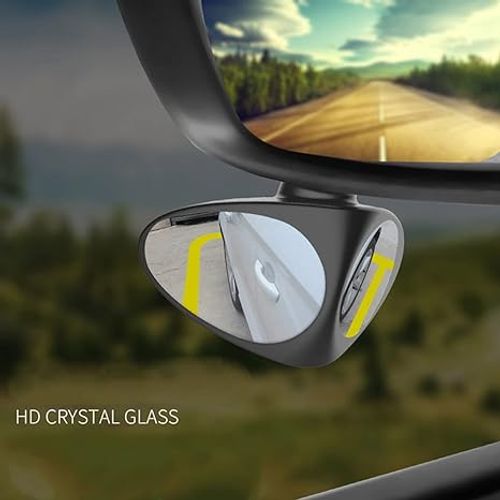 🔥LAST DAY 49% OFF - 🚗HD Car Blind Spot Elimination Mirror - 360° Rotatable, Rain Fog Resistant (1 Pair)