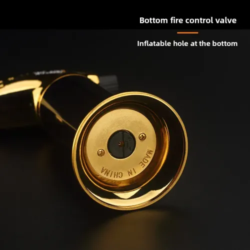 Portable Metal FlameBBQ Heating Ignition Grill Kitchen Blow Torch Adjustable Cooking Butane Gas Torch Lighter Burner Flame.