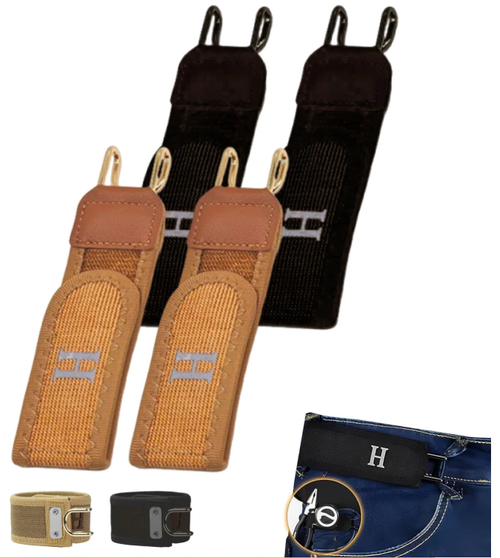 Upgraded Adjustable Buckleless Belt Hook Elastic Velcro Waist Buckle Waist Belt