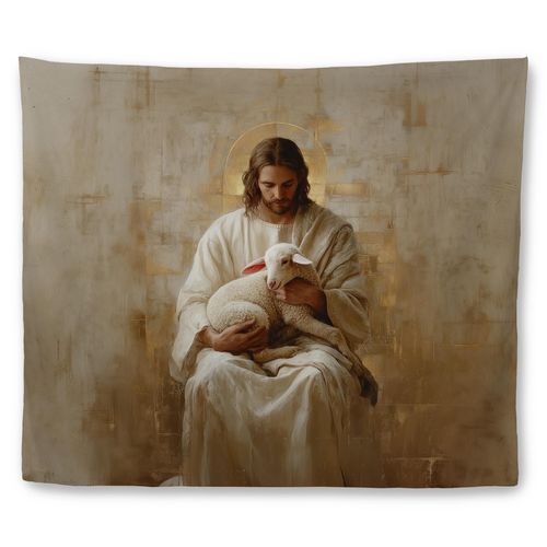 Faith Wall Hanging Tapestry for Sacred Spaces & Prayer Corners