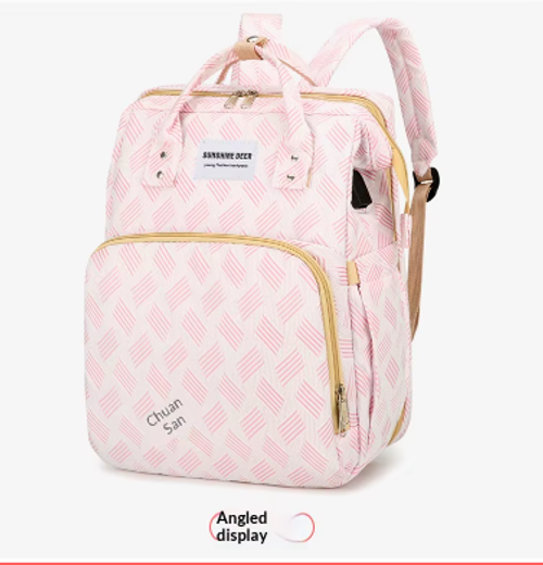New Style Mommy Large Capacity Storage Backpack – Multifunctional, Solid Color, Portable Diaper Bag
