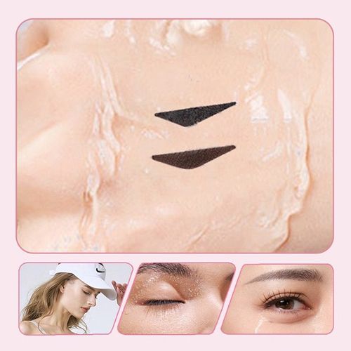Integrated rotating eyeliner stamp pen