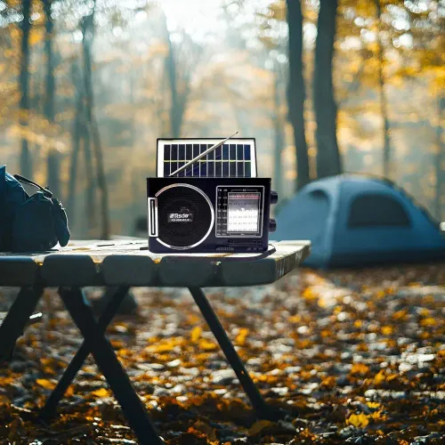 Bluetooth Radio High Volume Digital Display MP3 Player Solar Radio Antenna with LED Flashlight Solar Powered