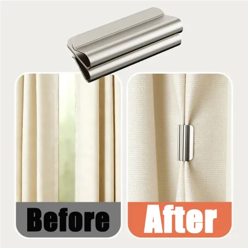 5 pairs  Strong Magnetic Curtain Clips for Prevent Light Leaking Keep Curtain Closed for Home Bedroom Office Curtain Draperies
