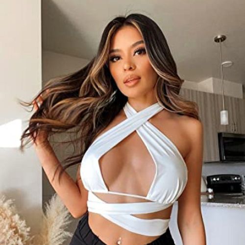 Long, curly blonde hair