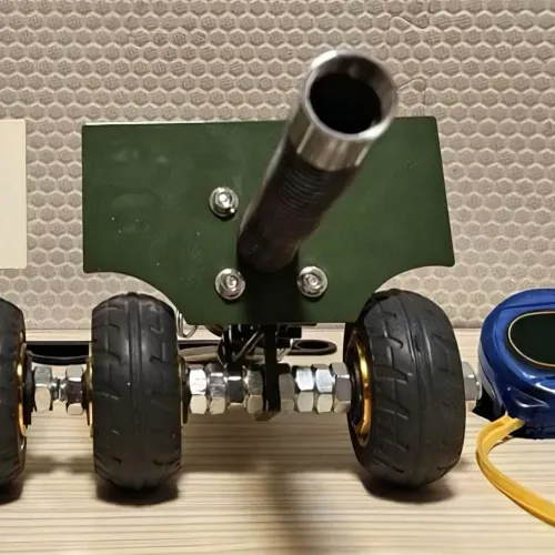 Firecracker Launcher Model Stainless Steel Mini Cannon Collectible Statue Artillery Cannon Handcraft