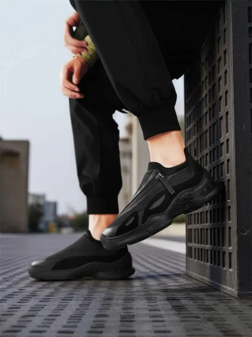 new men's shoes mesh breathable casual shoes thick soled fashionable casual sports shoes outdoor comfortable work shoes