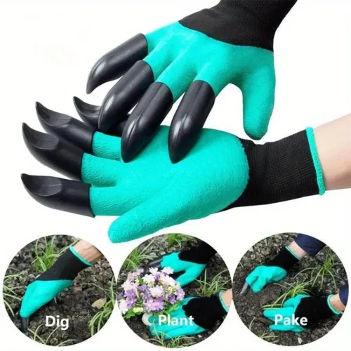 2 Pairs of Garden Gloves with Claws