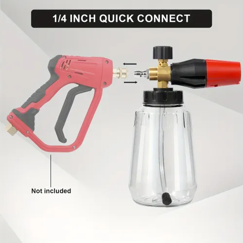 High Pressure PA Foam Cannon Adjustable Foam sprayer Snow Foam Gun Car Washing Accessories Cleaning Kit for Pressure Washers