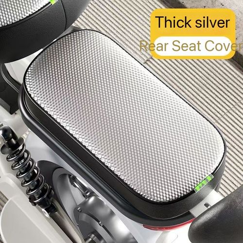 2pc Anti-Scald Electric Scooter Seat Cover — Waterproof, Dustproof, Sun-Resistant, and Heat-Insulating — Foldable & Universal-Fit Rain Cover