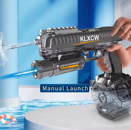 Electric Water Gun,Long Range Motorized Water Guns with Multifunctional Lighting Effects