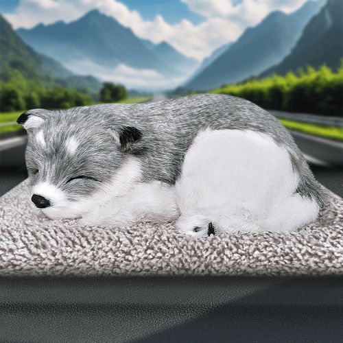 Car Dashboard Ornaments Decor Cute Simulation Plush Cats Dogs Toy Automobiles Decoration Interior Children Gift Auto Accessories
